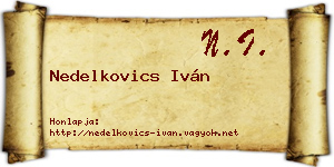 Nedelkovics Iván névjegykártya