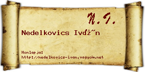 Nedelkovics Iván névjegykártya