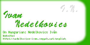 ivan nedelkovics business card