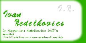 ivan nedelkovics business card